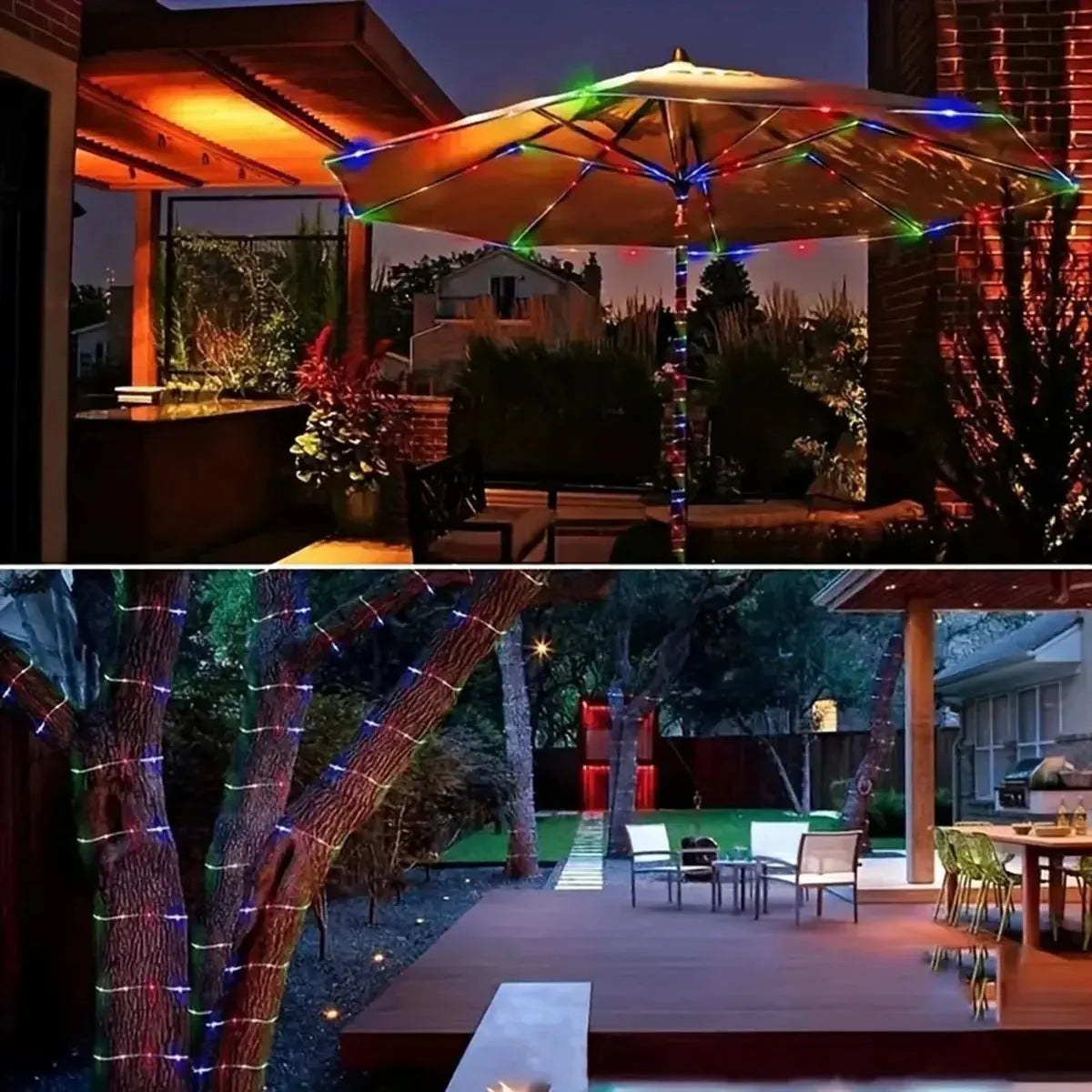 1pc Solar LED String Light 50LED