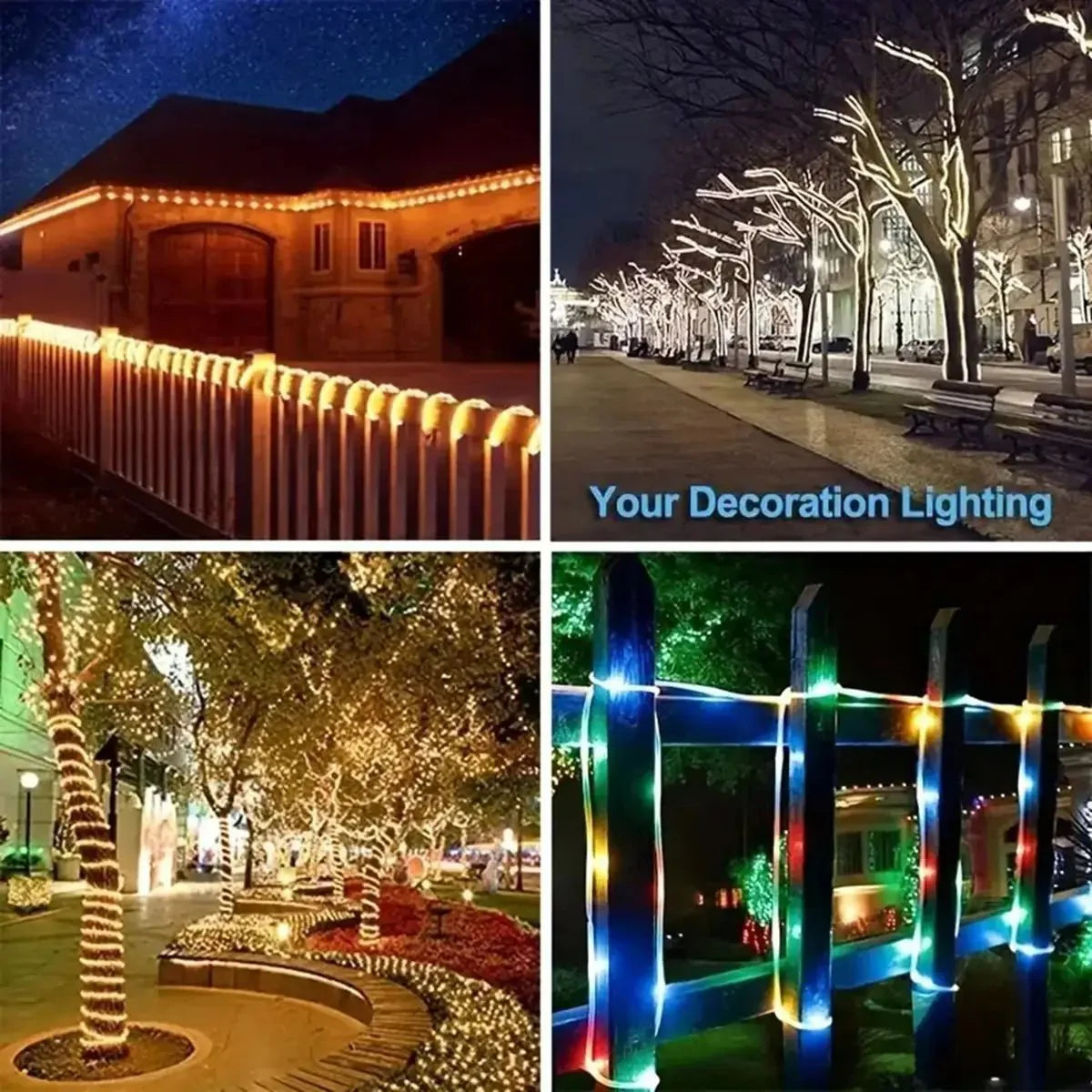 1pc Solar LED String Light 50LED