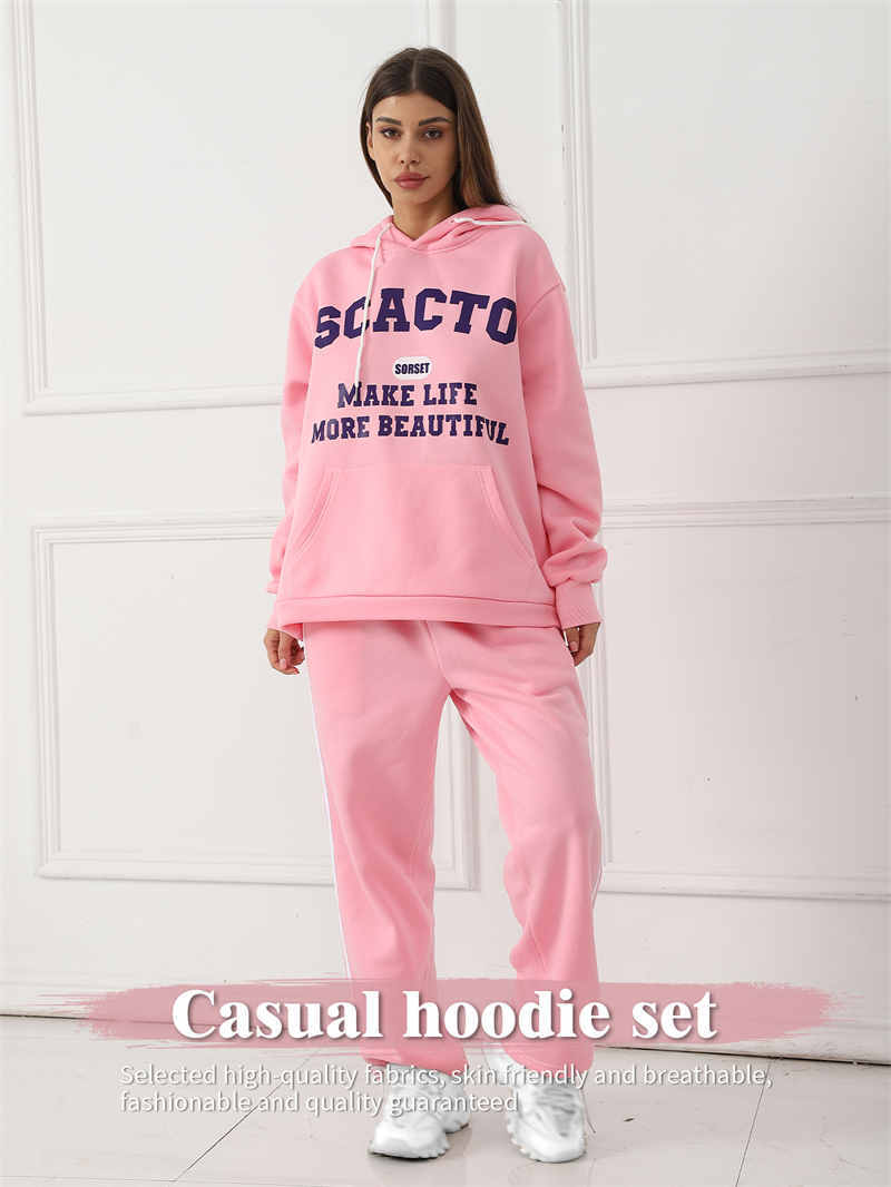 Women's Fashion Casual Printed Top Pants Set