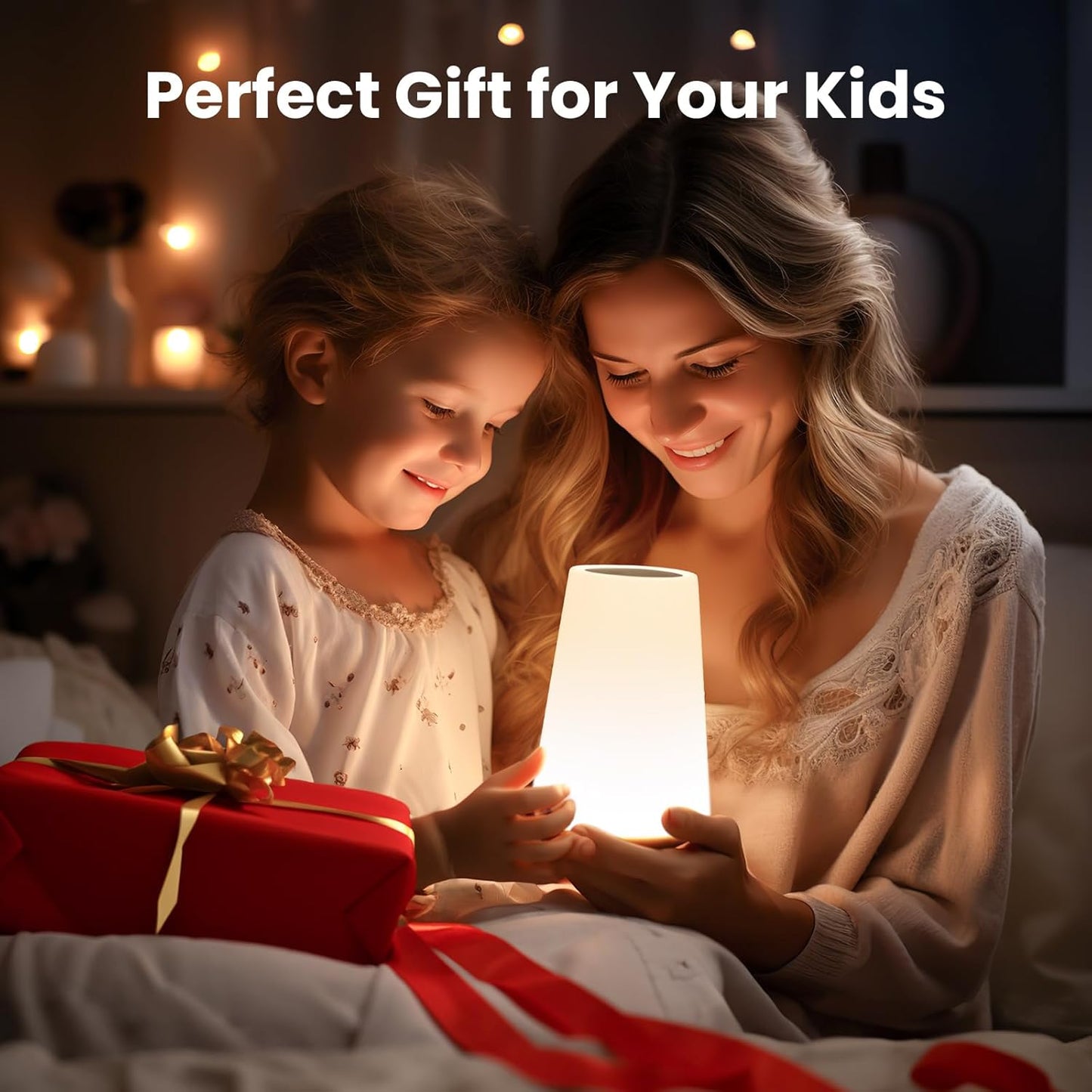 Dimmable Touch Lamp | 5 Brightness Levels | 13 RGB Colors