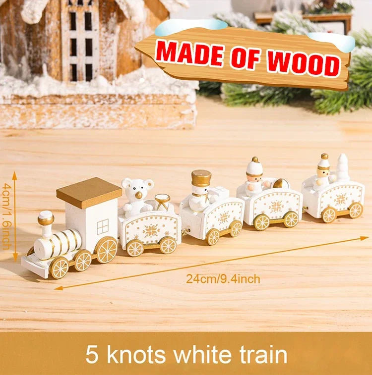 Christmas Wooden Train Gifts Set
