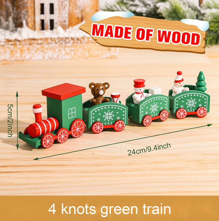 Christmas Wooden Train Gifts Set