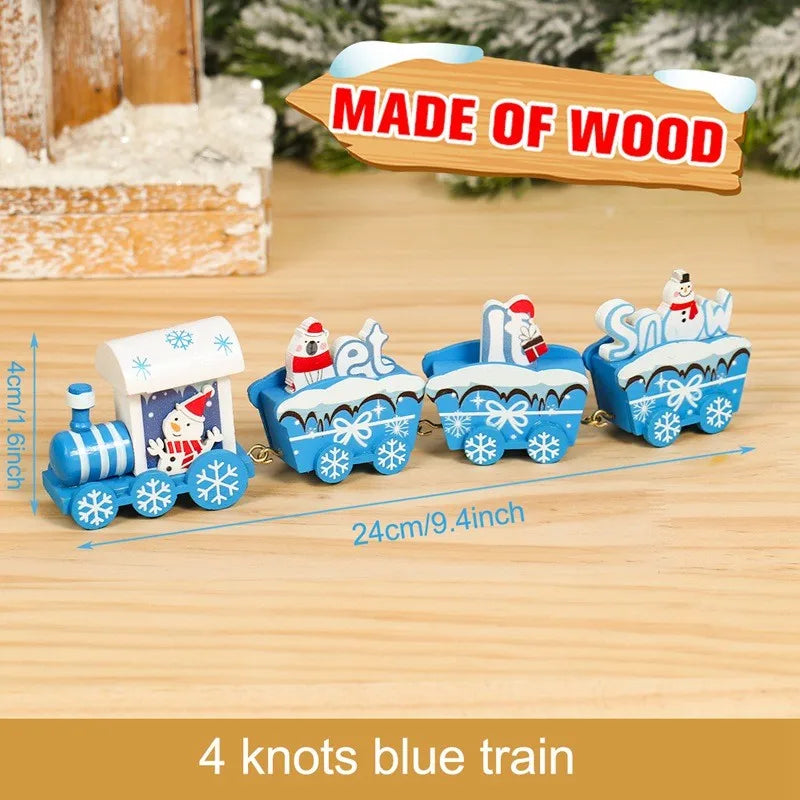 Christmas Wooden Train Gifts Set
