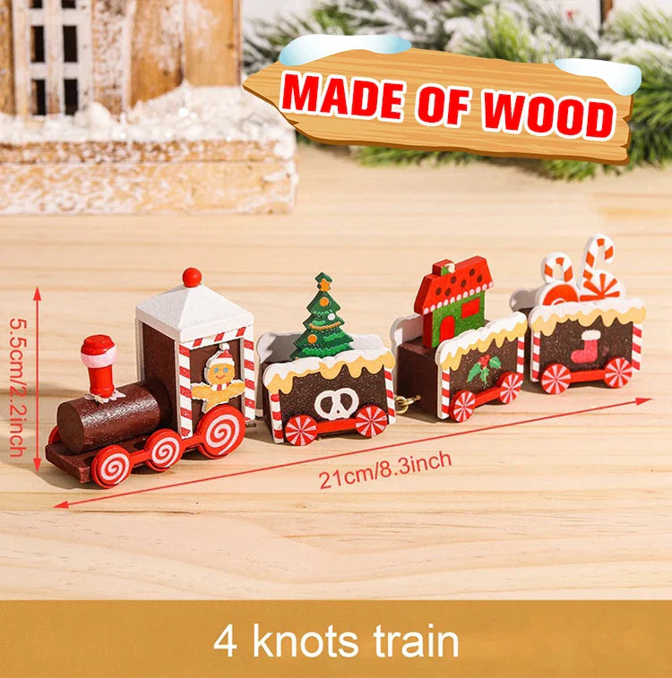 Christmas Wooden Train Gifts Set