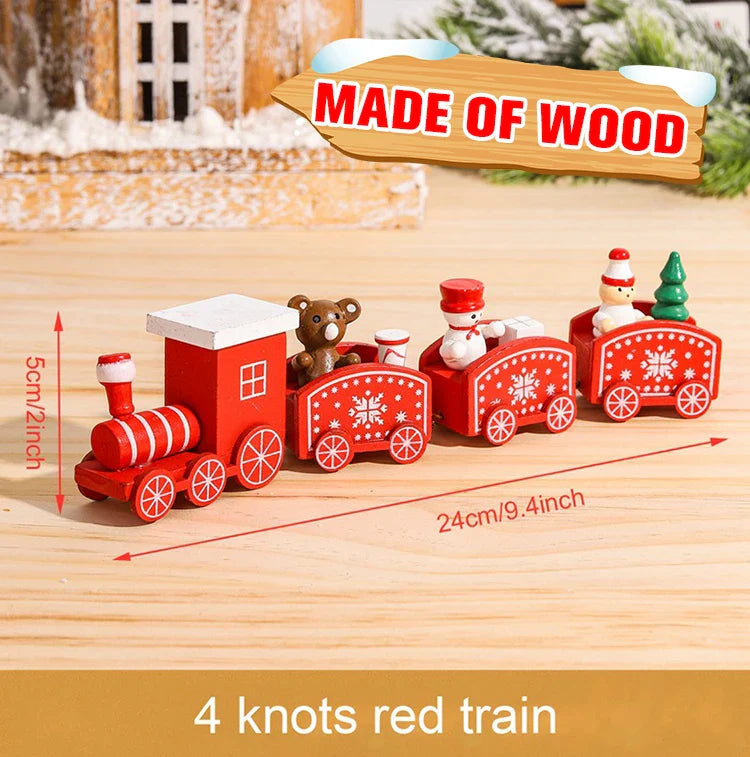 Christmas Wooden Train Gifts Set