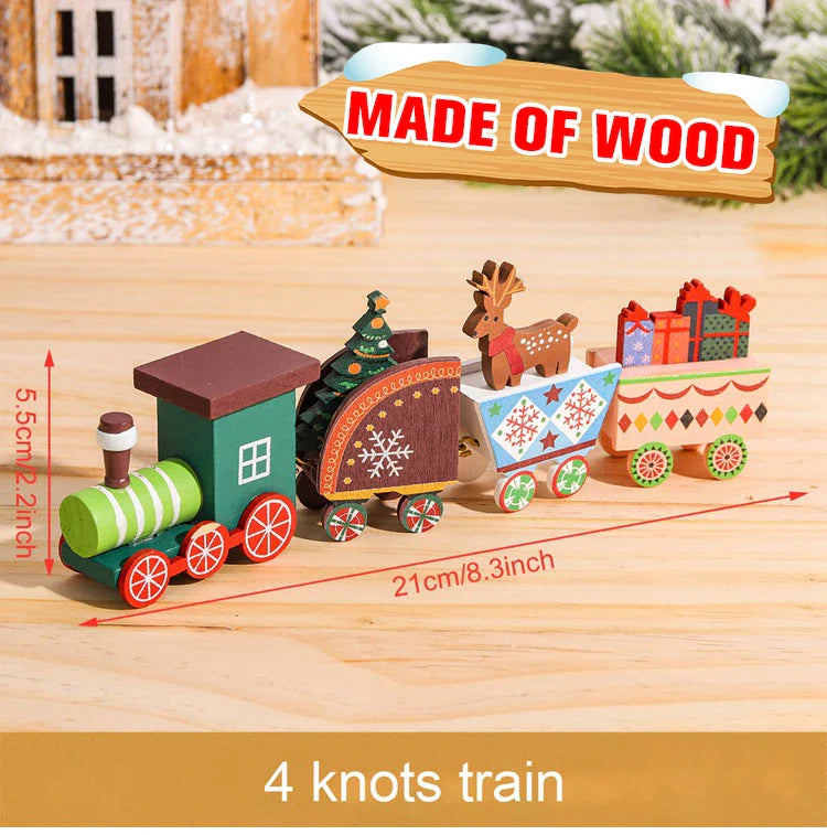 Christmas Wooden Train Gifts Set