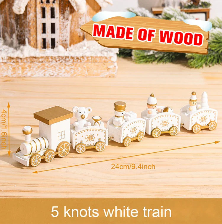 Christmas Wooden Train Gifts Set
