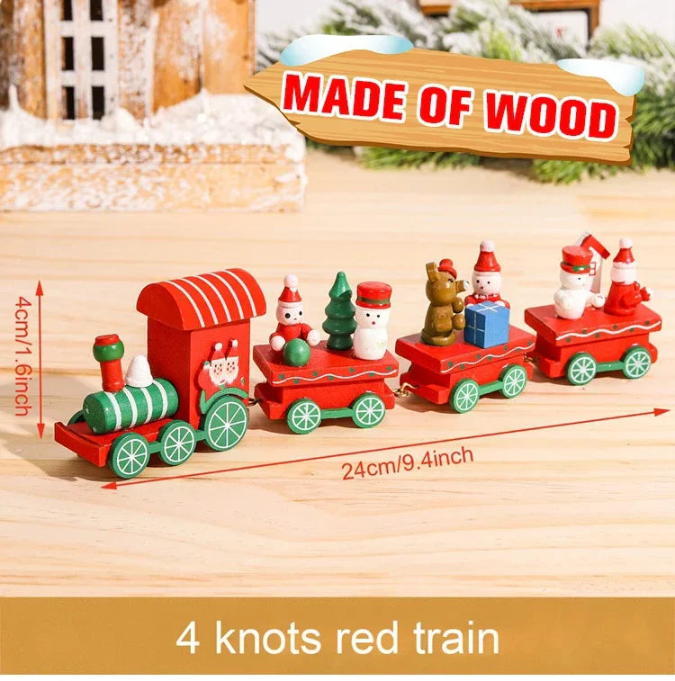 Christmas Wooden Train Gifts Set