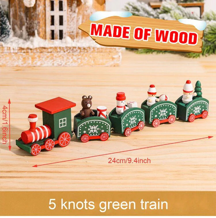 Christmas Wooden Train Gifts Set