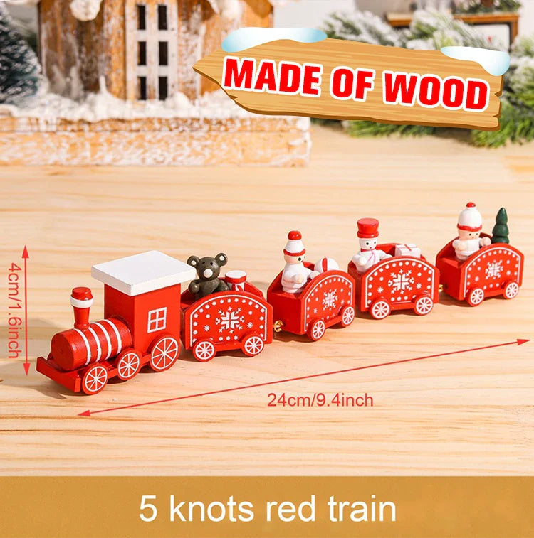 Christmas Wooden Train Gifts Set