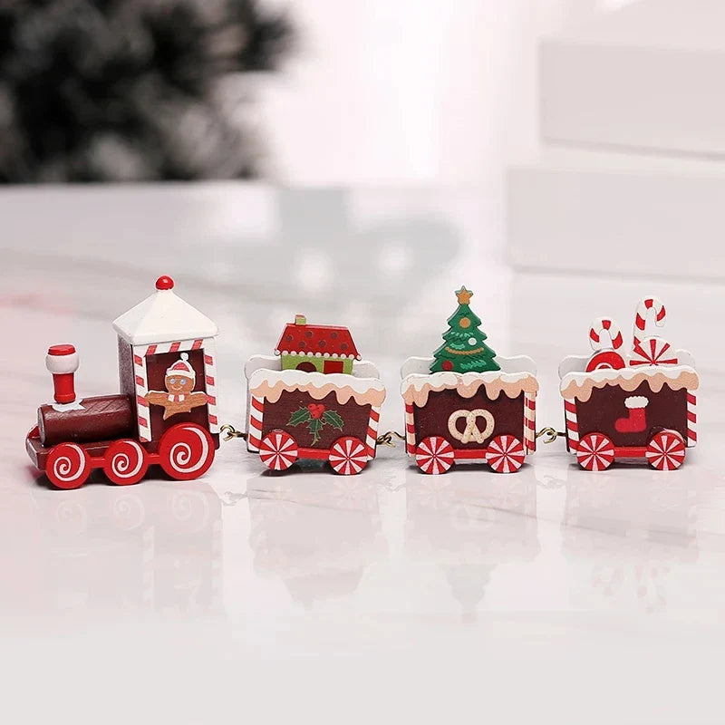 Christmas Wooden Train Gifts Set