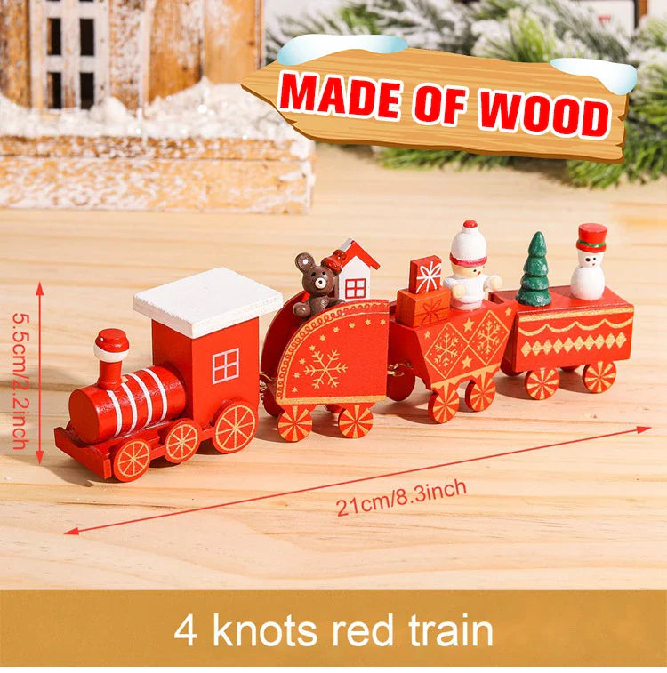 Christmas Wooden Train Gifts Set