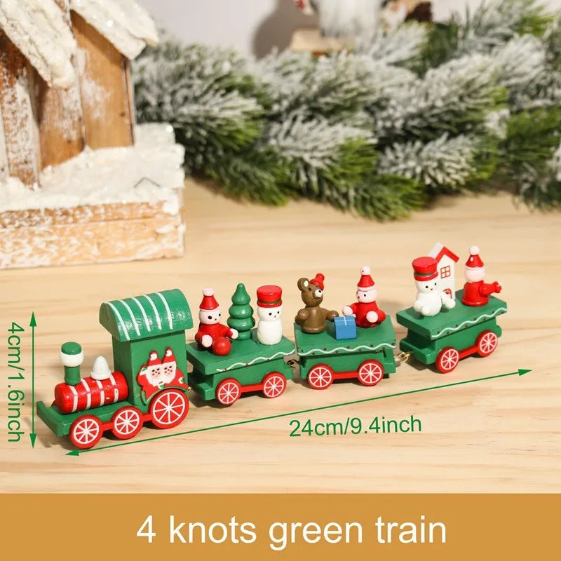 Christmas Wooden Train Gifts Set