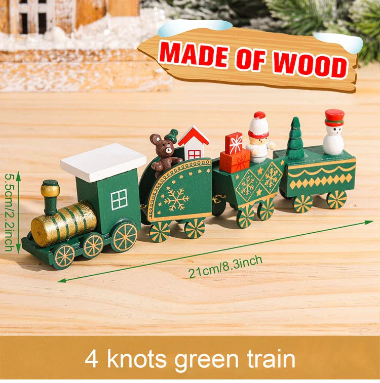 Christmas Wooden Train Gifts Set