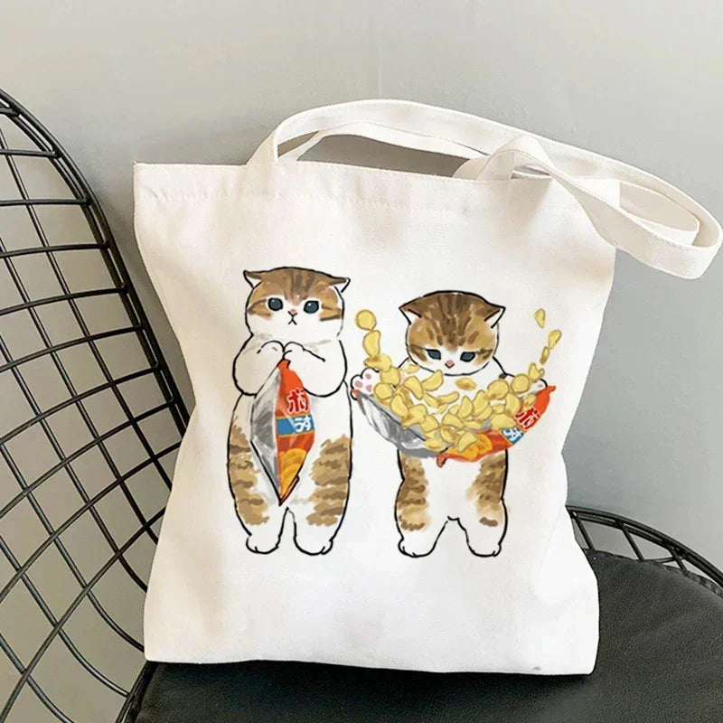 Cute Anime Canvas Handbag