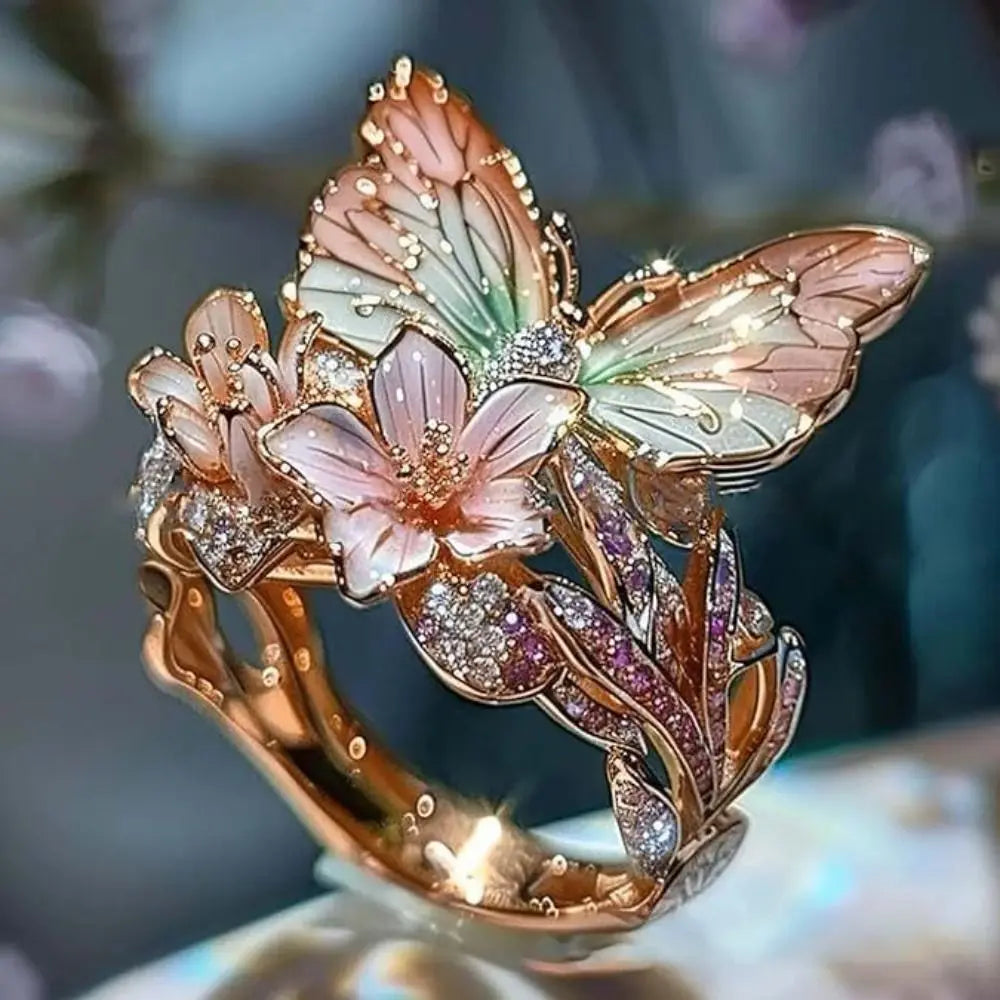 FlutterBloom Ring – Nature’s Elegance on Your Finger