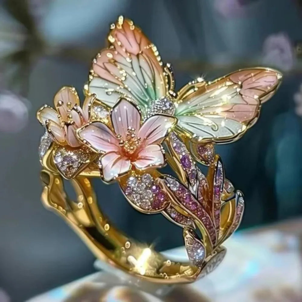 FlutterBloom Ring – Nature’s Elegance on Your Finger