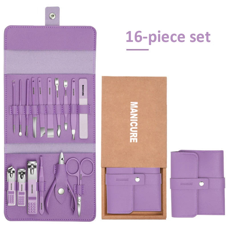 Portable 16pcs Manicure Kit