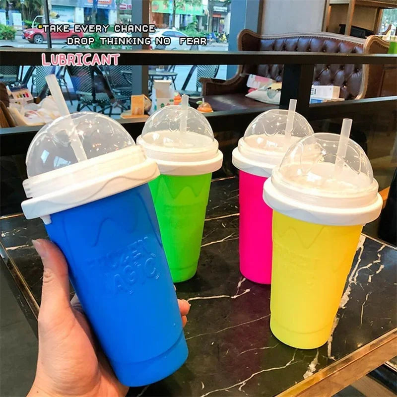 Chill & Sip: Instant Smoothie Slushy Cup
