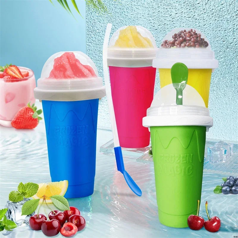 Chill & Sip: Instant Smoothie Slushy Cup