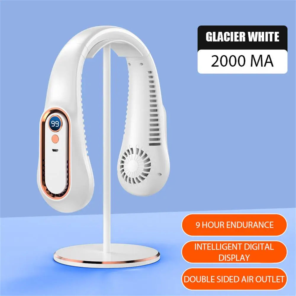 Mini Bladeless Fan, Neck Fan, Cool Wind Blows all over the Body