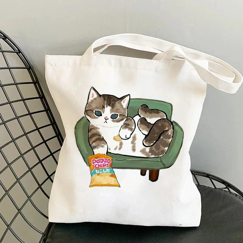 Cute Anime Canvas Handbag