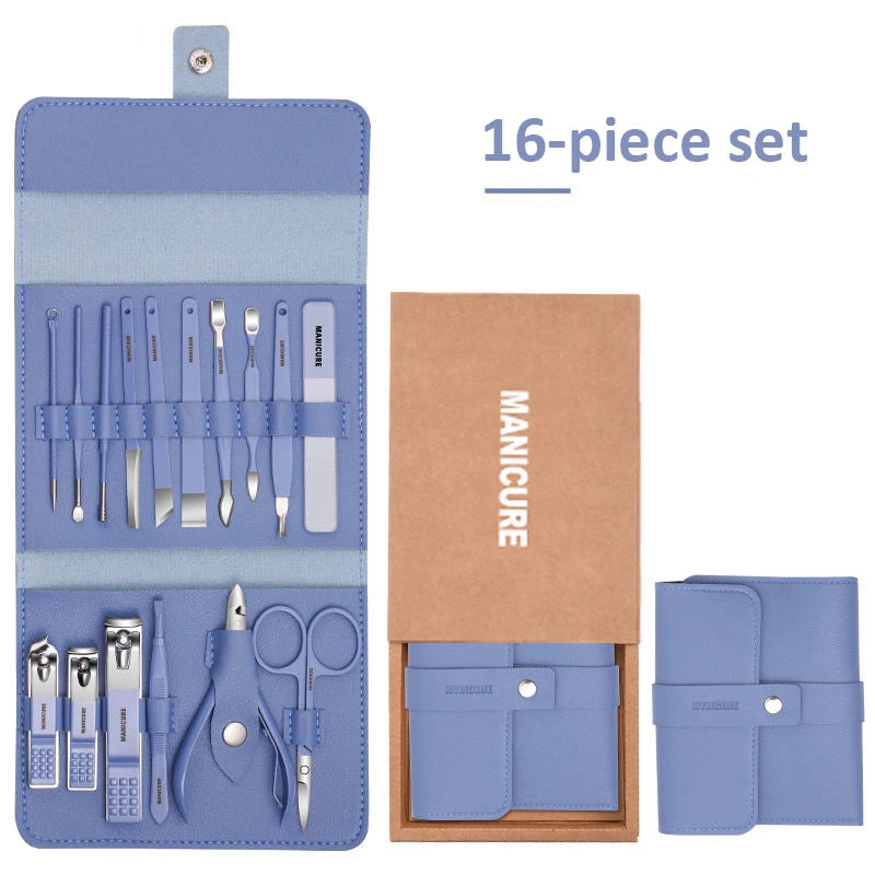 Portable 16pcs Manicure Kit