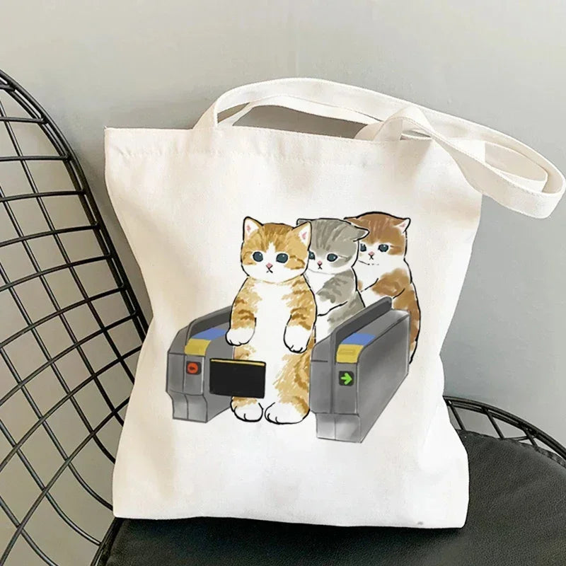 Cute Anime Canvas Handbag