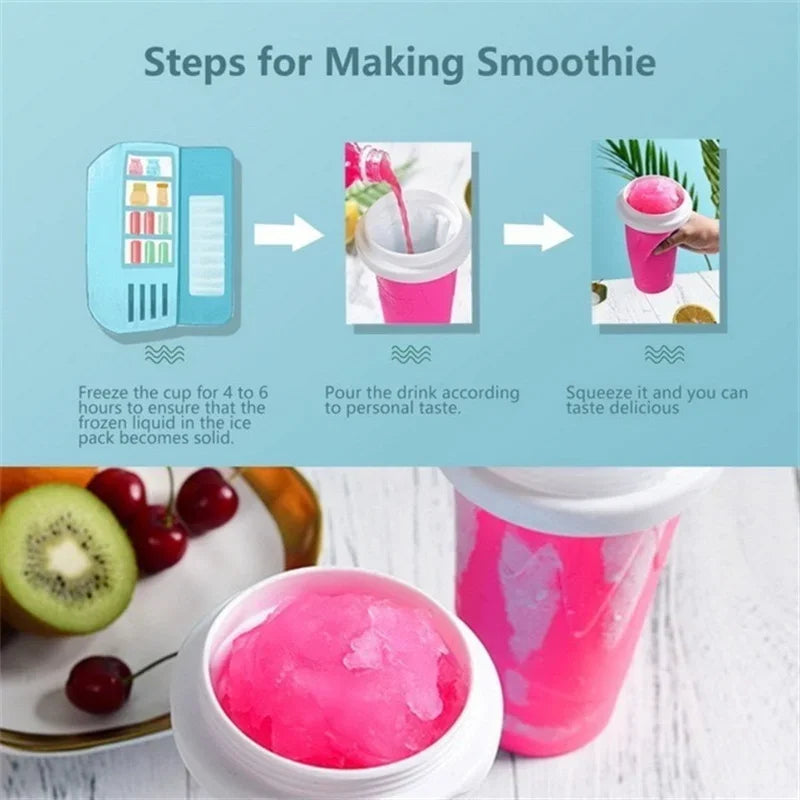 Chill & Sip: Instant Smoothie Slushy Cup