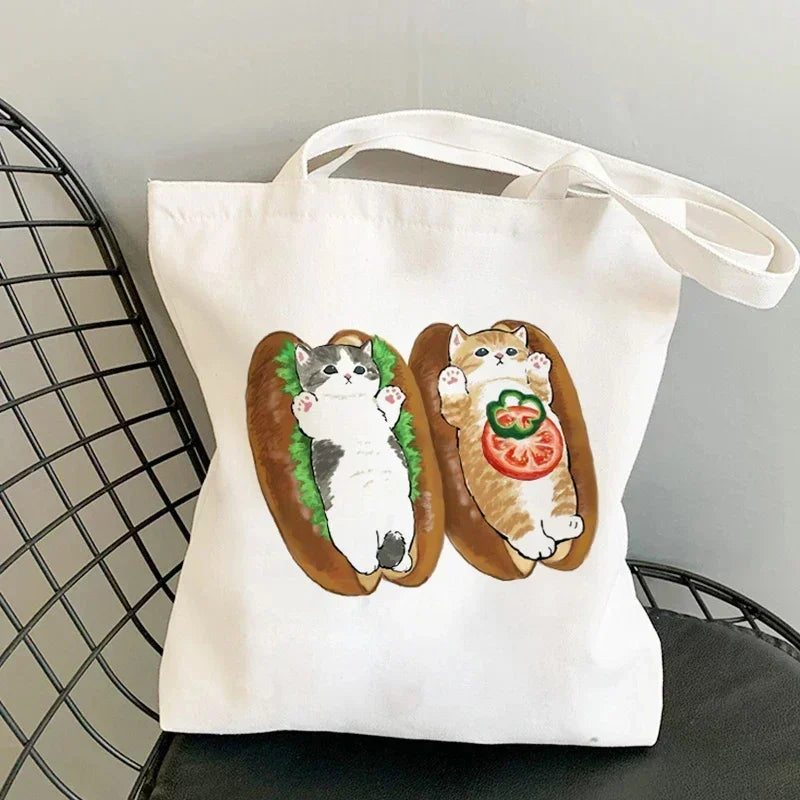 Cute Anime Canvas Handbag