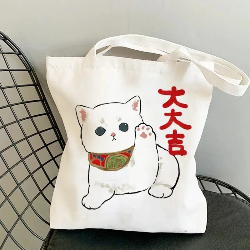 Cute Anime Canvas Handbag