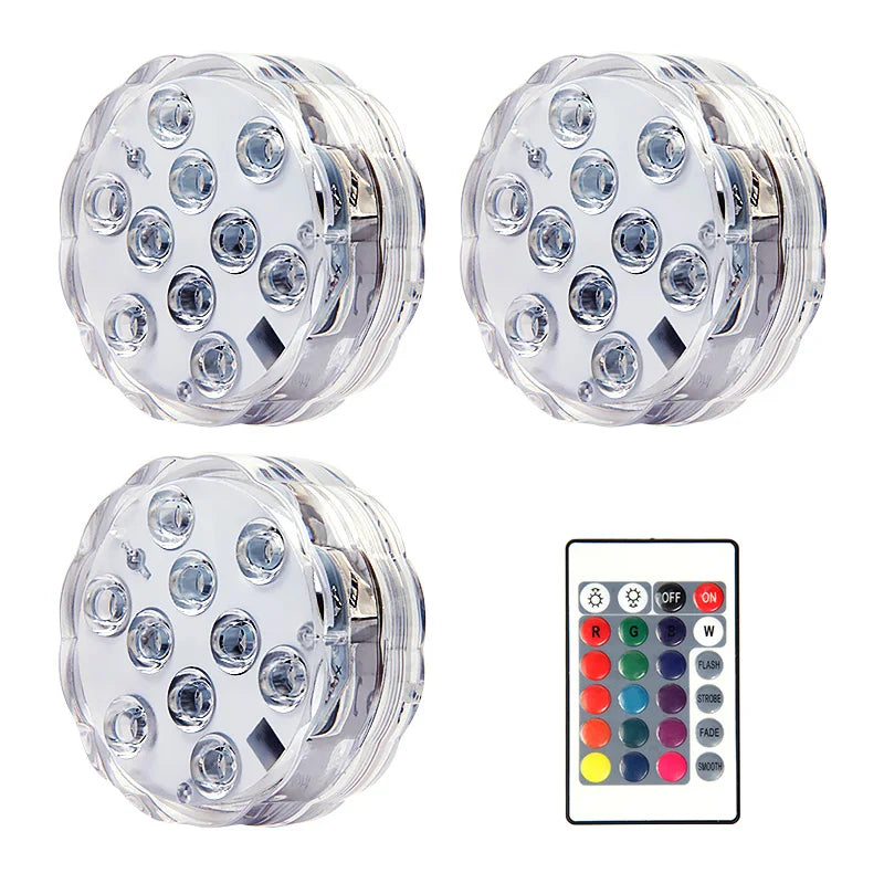 Glow Your Pool: Submersible LED Lights with RF Remote