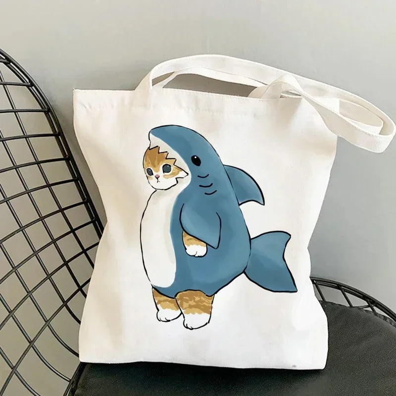 Cute Anime Canvas Handbag