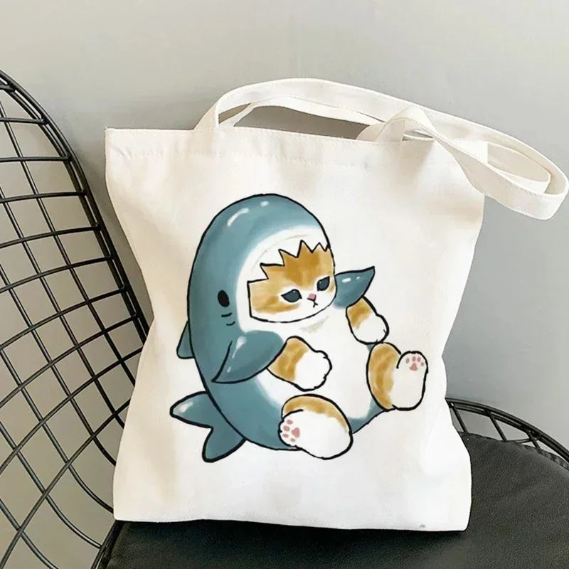 Cute Anime Canvas Handbag