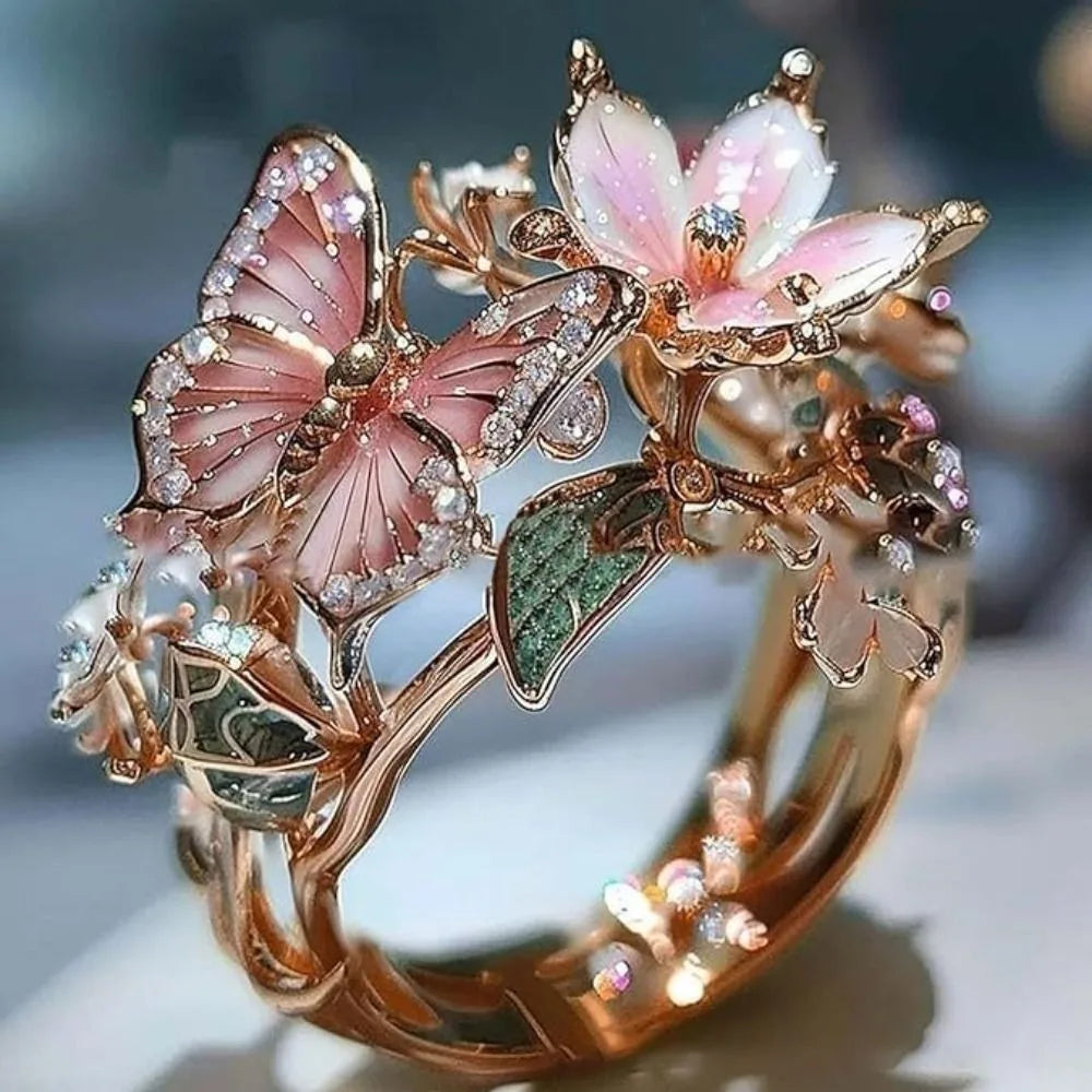 FlutterBloom Ring – Nature’s Elegance on Your Finger
