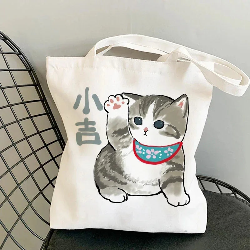 Cute Anime Canvas Handbag