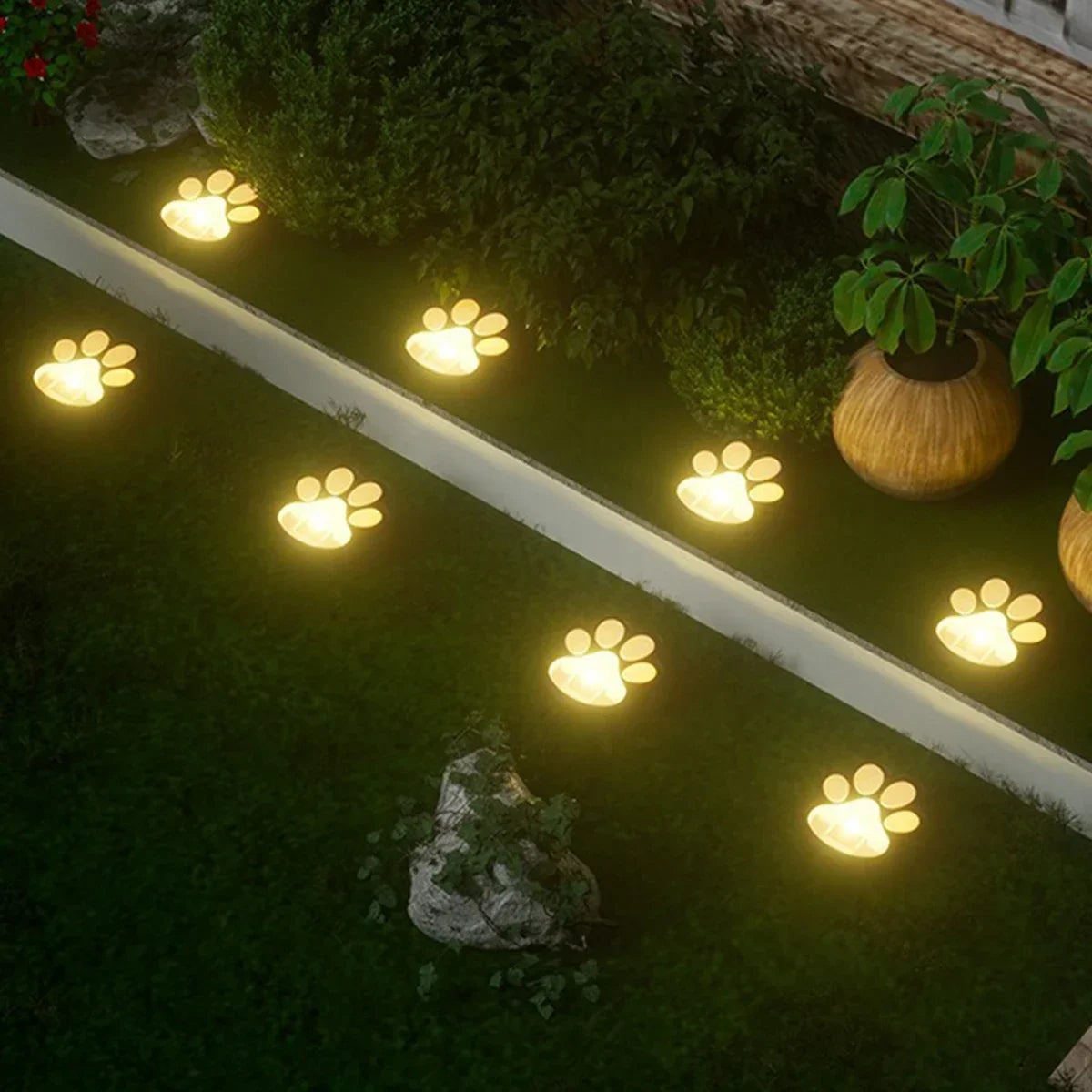 PawGlow Lights – Solar-Powered Paws of Light!