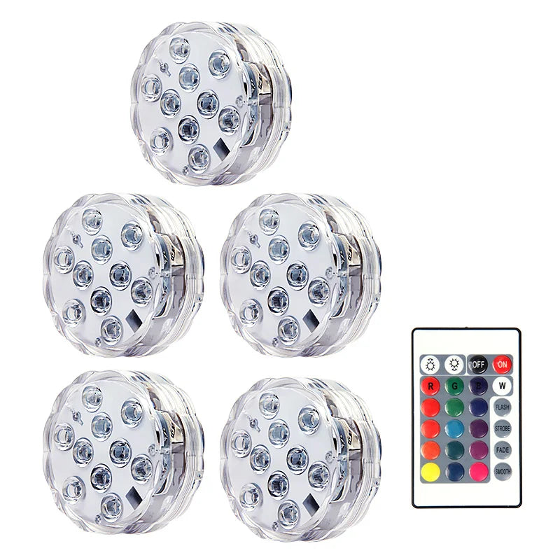 Glow Your Pool: Submersible LED Lights with RF Remote
