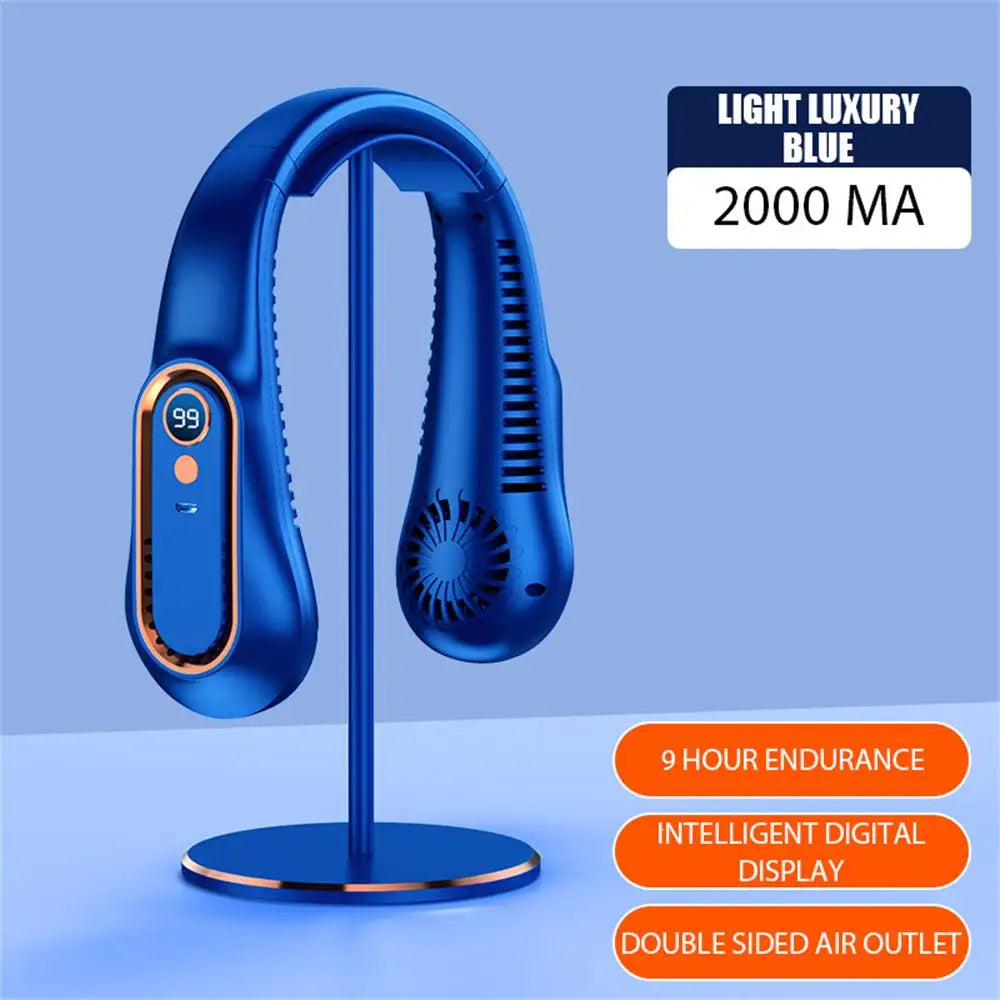 Mini Bladeless Fan, Neck Fan, Cool Wind Blows all over the Body