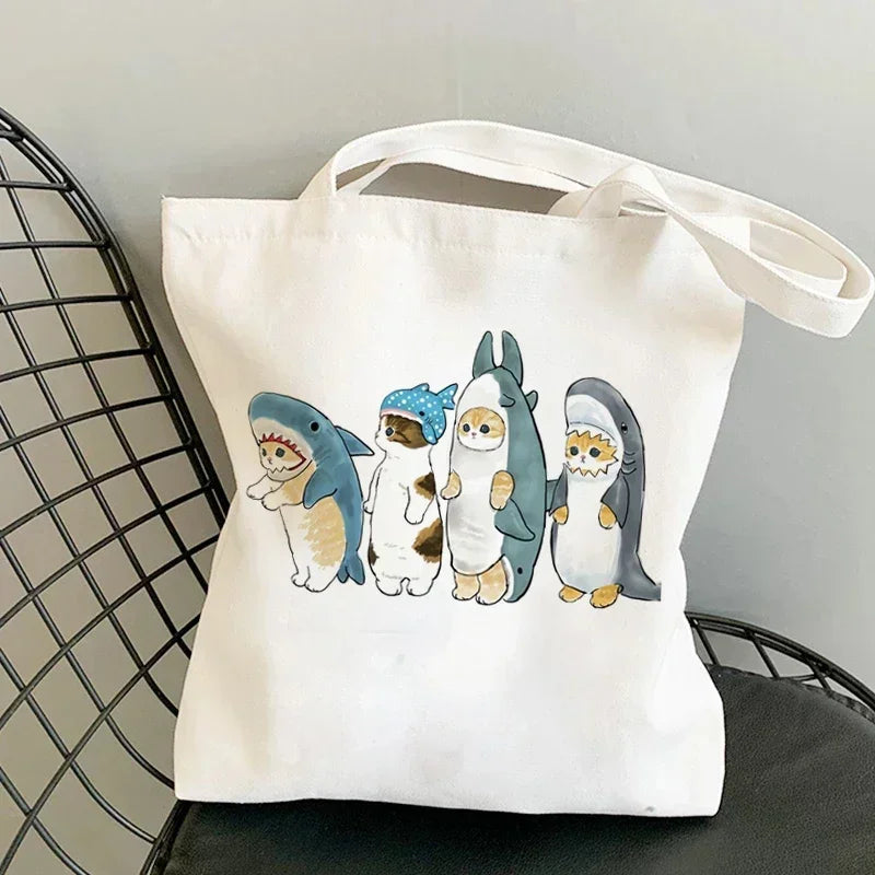 Cute Anime Canvas Handbag