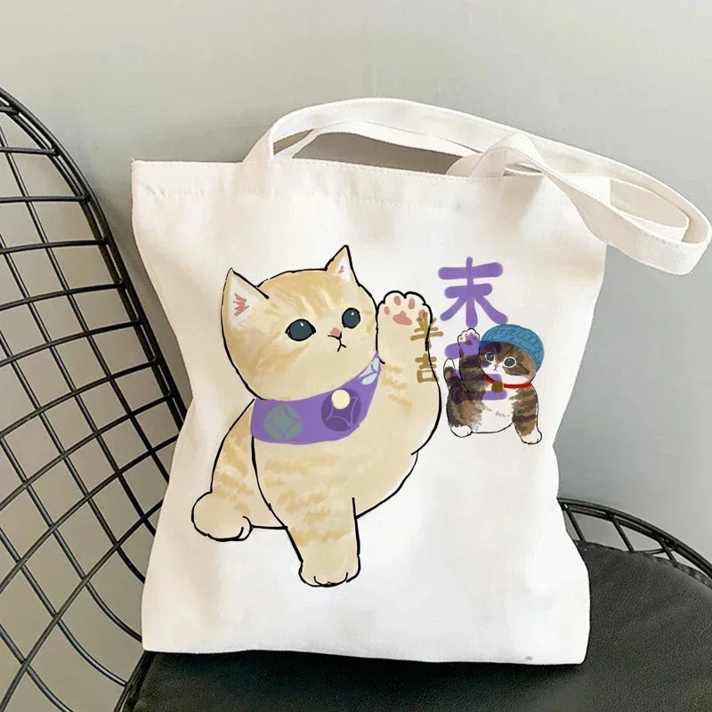 Cute Anime Canvas Handbag