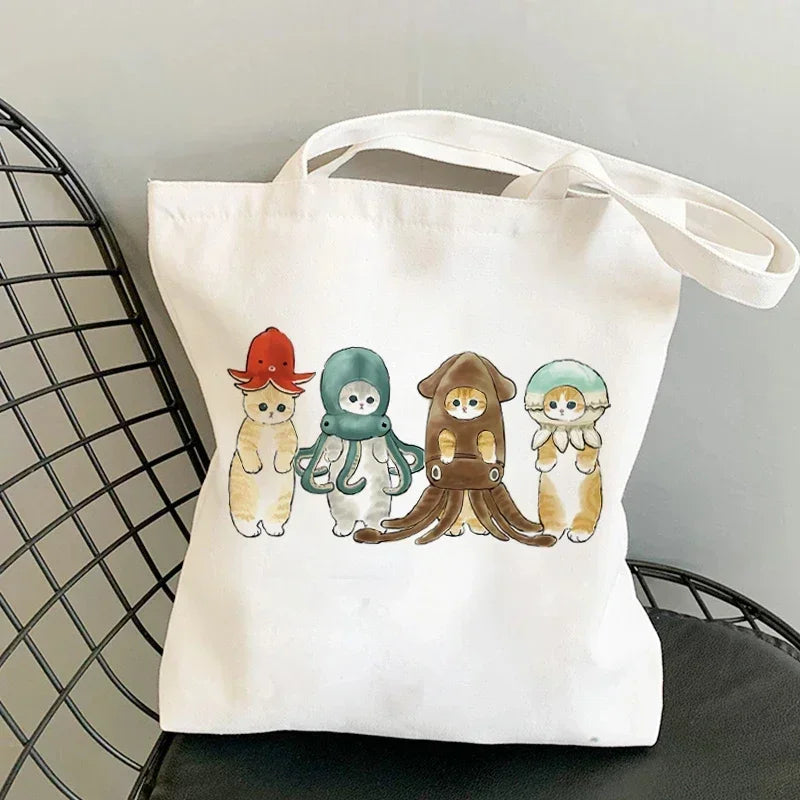 Cute Anime Canvas Handbag