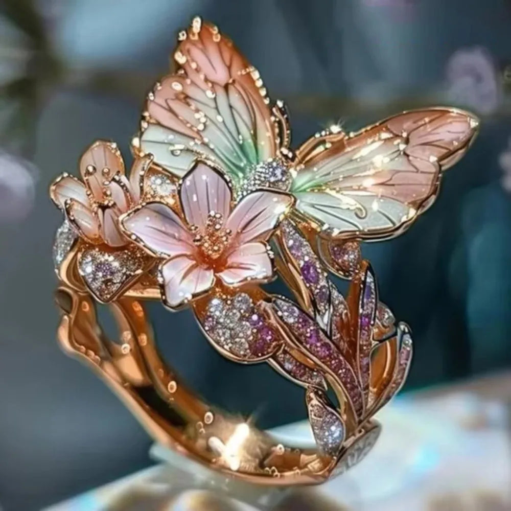 FlutterBloom Ring – Nature’s Elegance on Your Finger