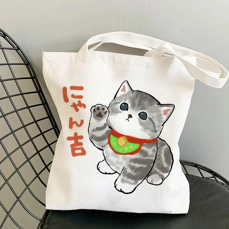 Cute Anime Canvas Handbag