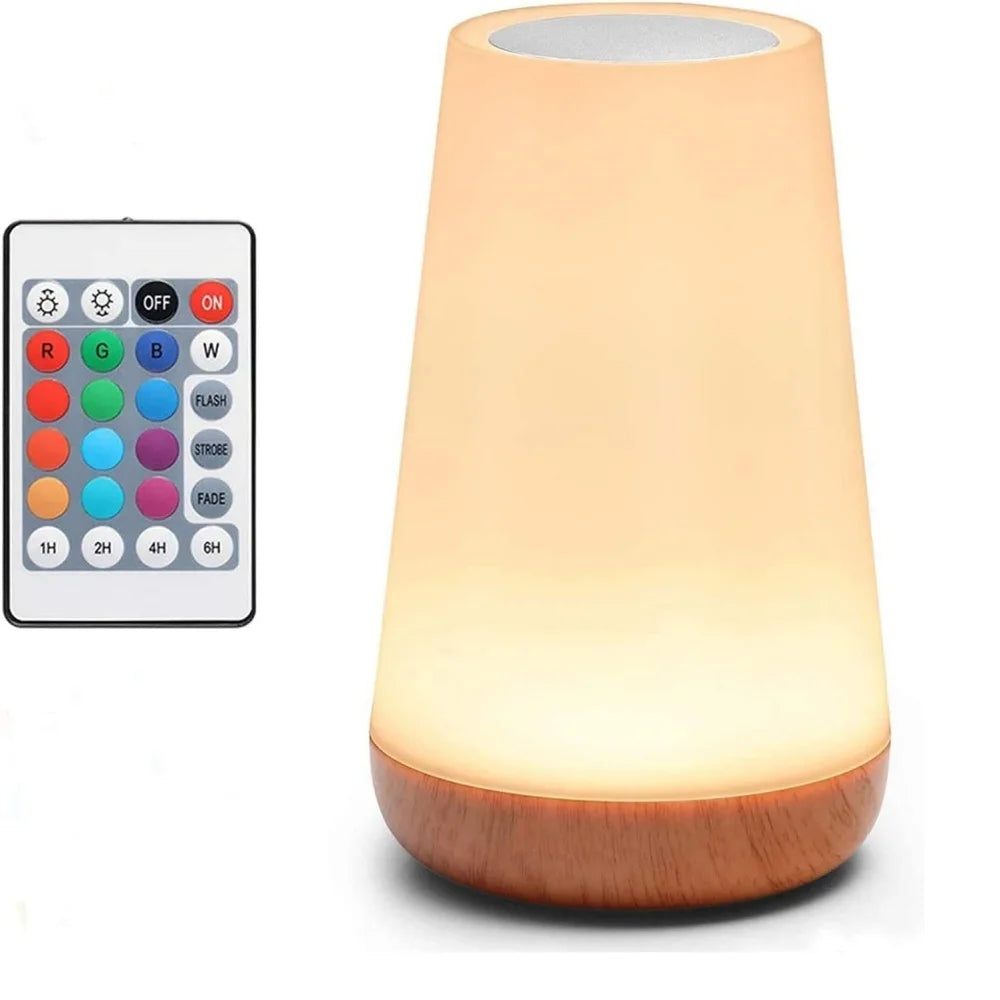 Dimmable Touch Lamp | 5 Brightness Levels | 13 RGB Colors