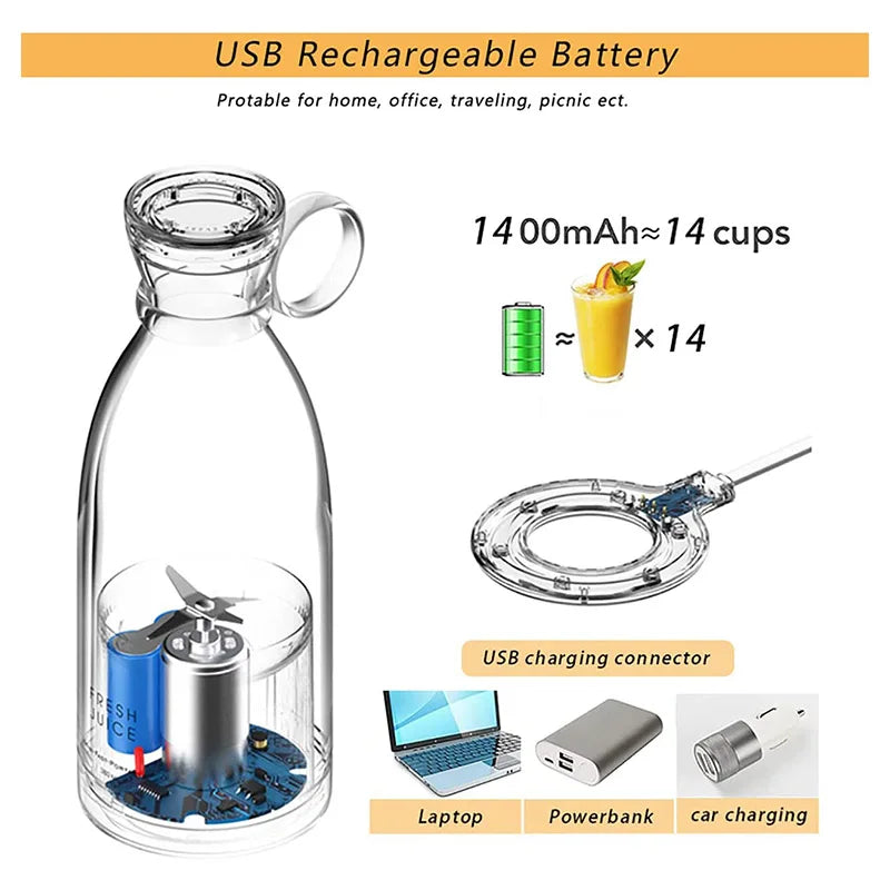 Fruit Juicer Household Portable Wireless Rechargeable Mixing Cup