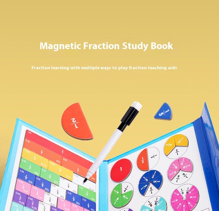 Magnetic Fraction Plate Demonstrator Teaching Toy