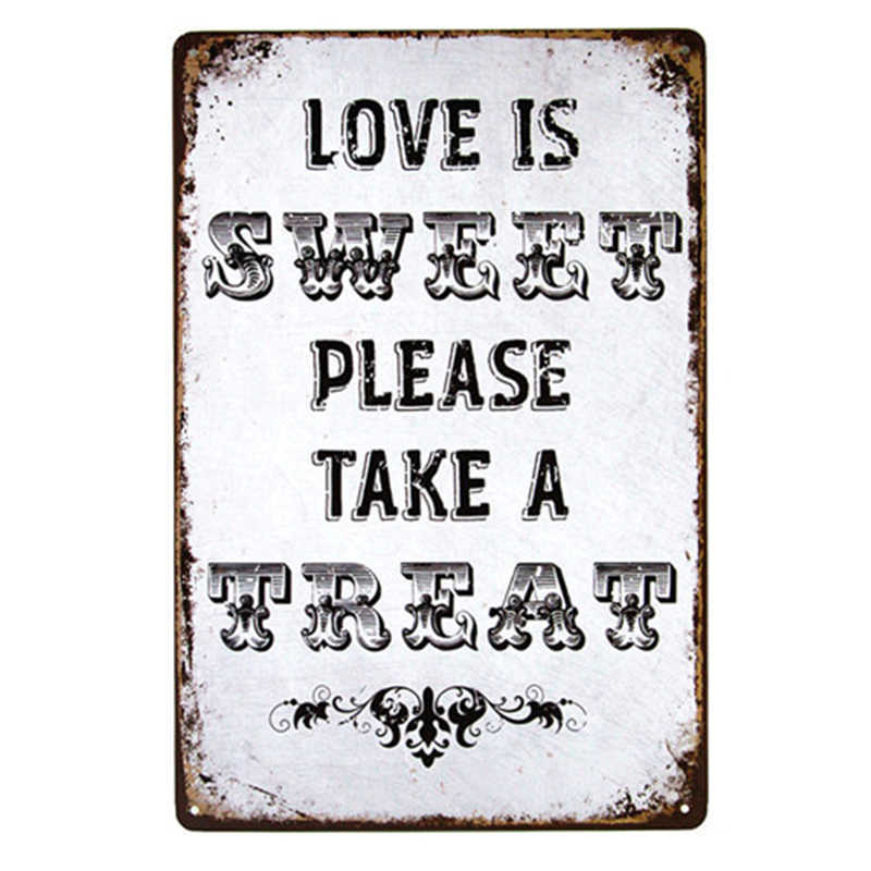 Metal Craft Painting Wall Decoration Character Slogan