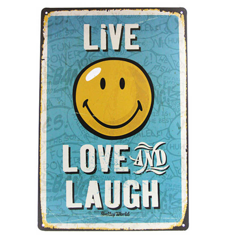 Metal Craft Painting Wall Decoration Character Slogan