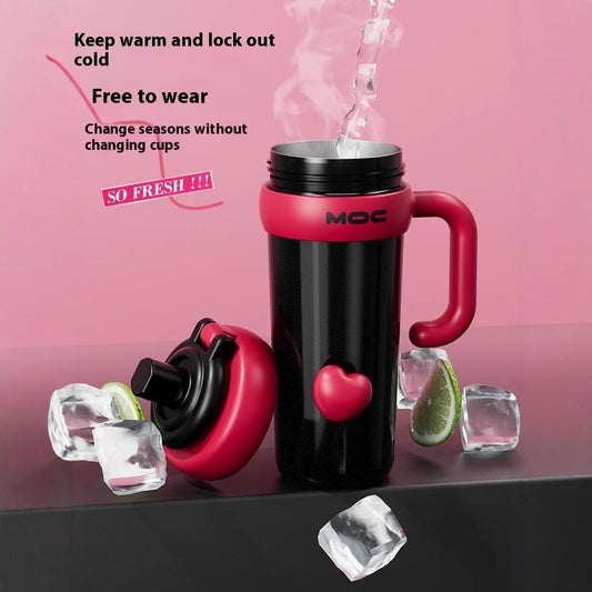 Cup With Tea Infuser Girls Large Capacity Cup With Straw
